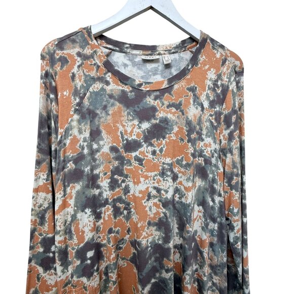 LOGO  Lori Goldstein Boho Top Large  Long Sleeve Tunic Tee w/ Pockets NWOT - Picture 4 of 10